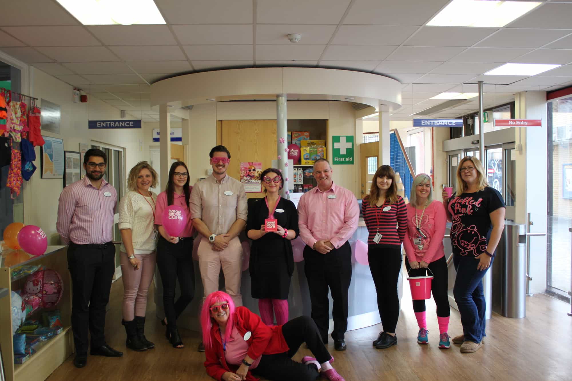 Andover staff wear pink for charity