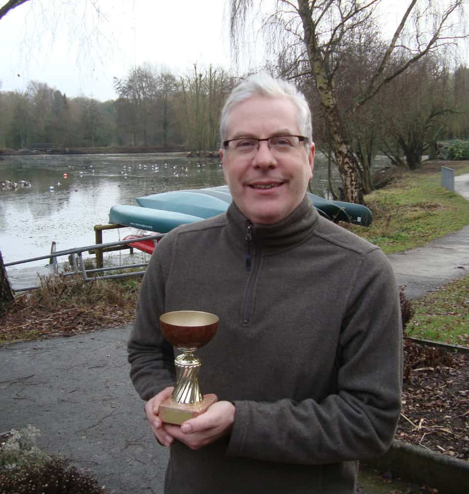 Andy Ward with his trophy